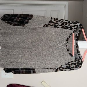 Long sleeve color block sleeve